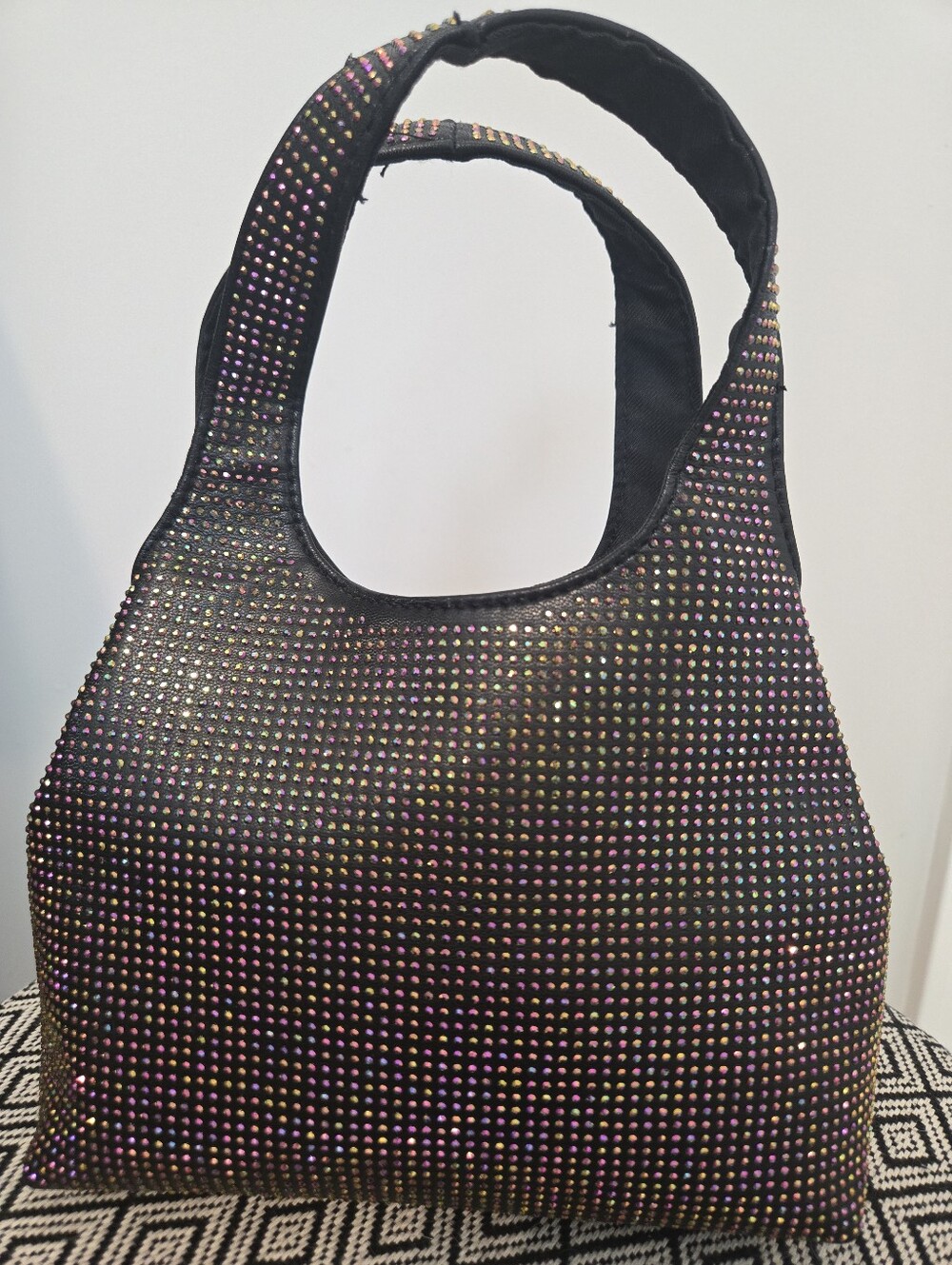 Black Iridescent Bling Purse